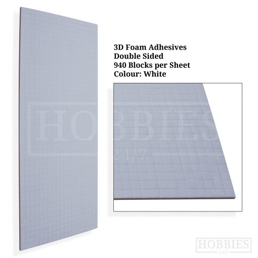 Double Sided 3D Foam Pads - 940 White Squares