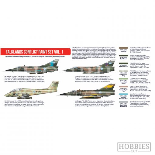 Falklands Vol.1 Argentinean Hataka Modern Aviation Paint Set Picture 2