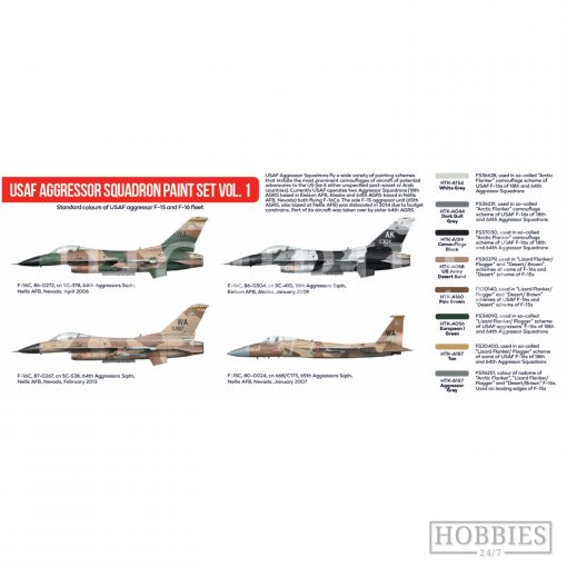 USAF Aggressor Squadron Vol.1 Hataka Modern Aviation Paint Set Picture 2