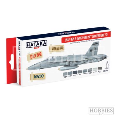 USAF USN & USMC Modern Greys Hataka Modern Aviation Paint Set