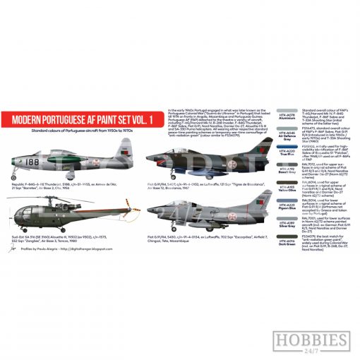 Modern Portuguese Air Force Vol.1 Hataka Modern Aviation Paint Set Picture 2