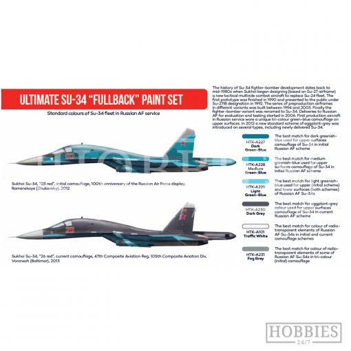 Russian Ultimate SU-34 Fullback Hataka Modern Aviation Paint Set Picture 2