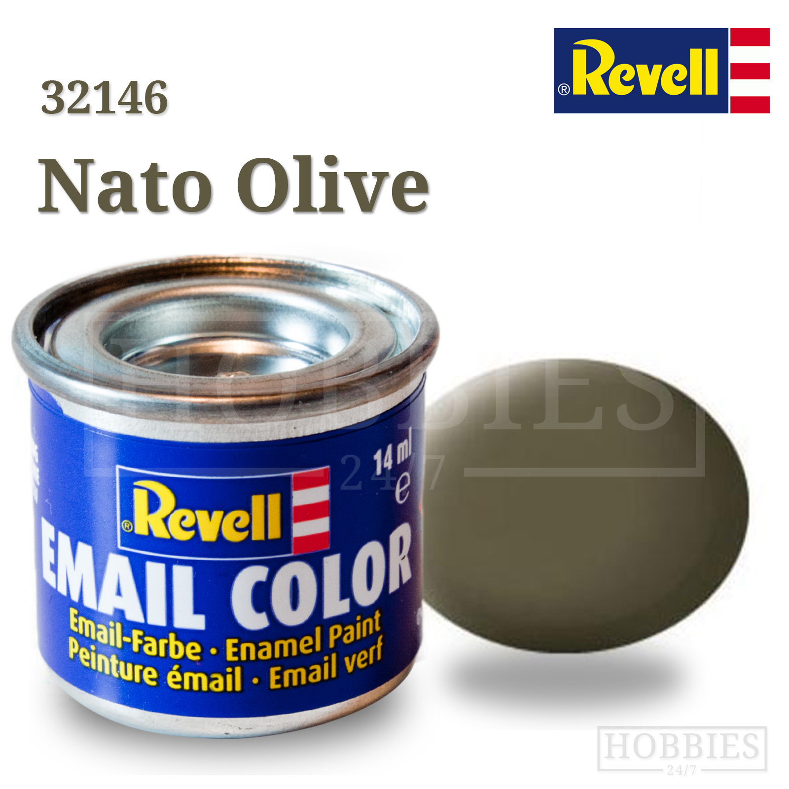 Mat 46 Nato Olive Revell Enamel 14ml Tin Hobbies247 Online Model Shop