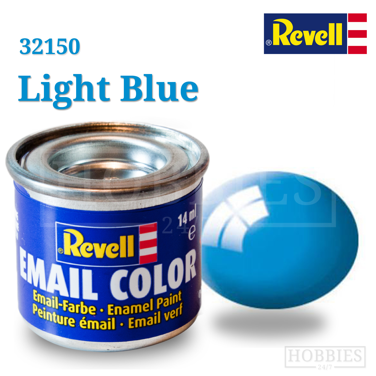 Gloss 50 Light blue Revell Enamel 14ml Tin Hobbies247 Online Model Shop