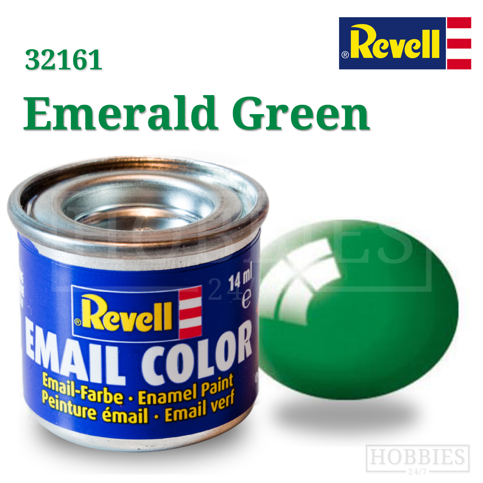 Gloss 61 Emerald Green Revell Enamel 14ml Tin Hobbies247 Online