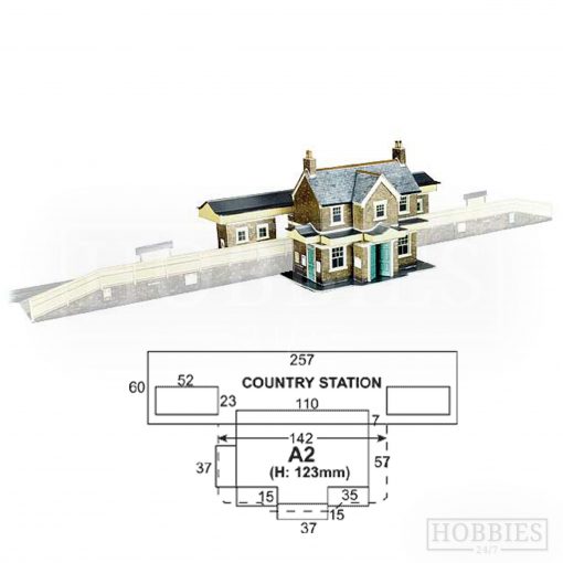 A2 Country Station Building Superquick Card Kit
