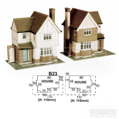 B23 Two Detached Houses Superquick Card Kit