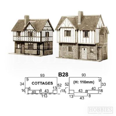 B28 Elizabethan Cottages Superquick Card Kit