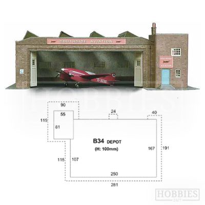 B34 Bus Depot / Aircraft Hanger / Fire Station Superquick Card Kit