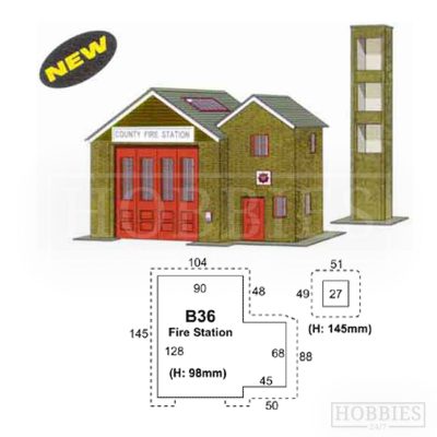 B36 Country Fire Station Card Kit