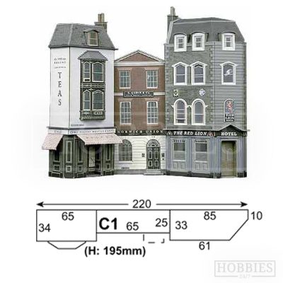 Superquick Station Platform A1.1 – 1:76 OO/HO Scale, Stone Building Series, UK Made