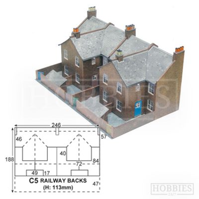 C5 Redbrick Terraced Backs Superquick Card Kit