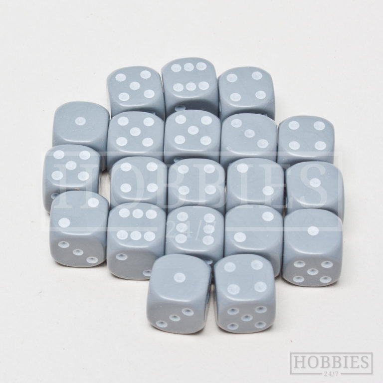 Grey 12mm Six Sided Dice D6 Hobbies247 Online Model Shop