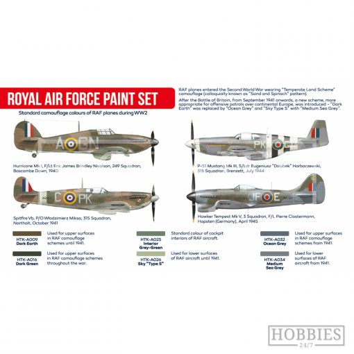 Hataka Royal Air Force WWII Paint Set Picture 2