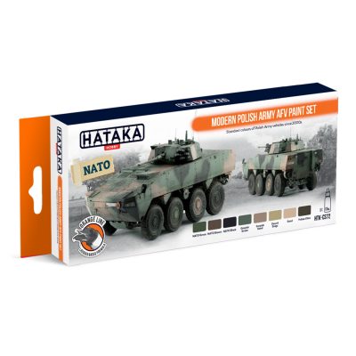 Hataka Modern Polish Army AFV Lacquer Paint Set