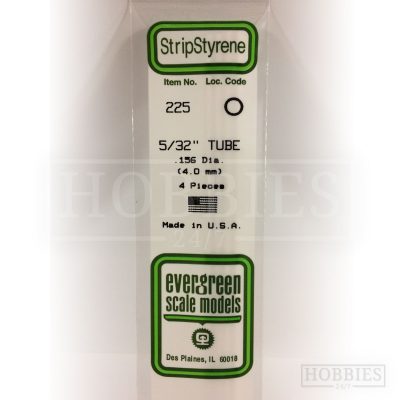 Evergreen Styrene Tube EG225 4mm
