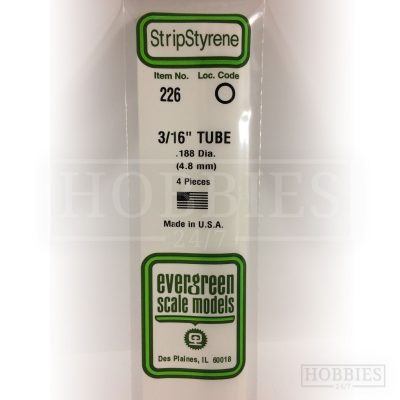 Evergreen Styrene Tube EG226 4.8mm