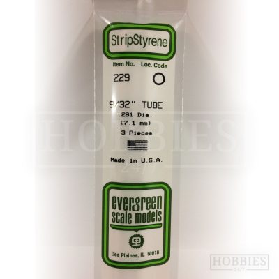 Evergreen Styrene Tube EG229 7.1mm