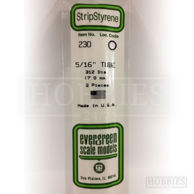 Evergreen Styrene Tube EG230 7.9mm