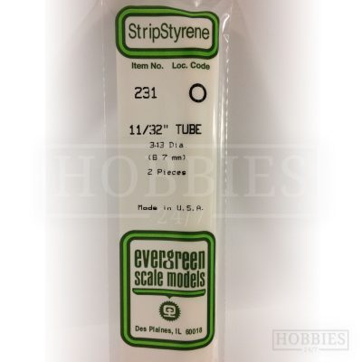 Evergreen Styrene Tube EG231 8.7mm