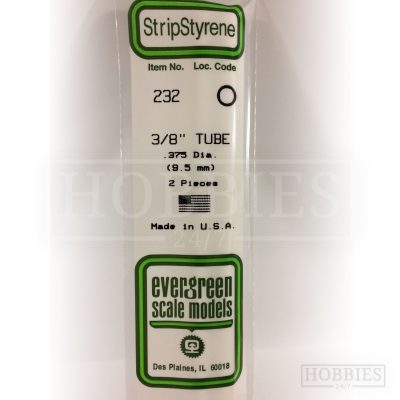 Evergreen Styrene Tube EG232 9.5mm