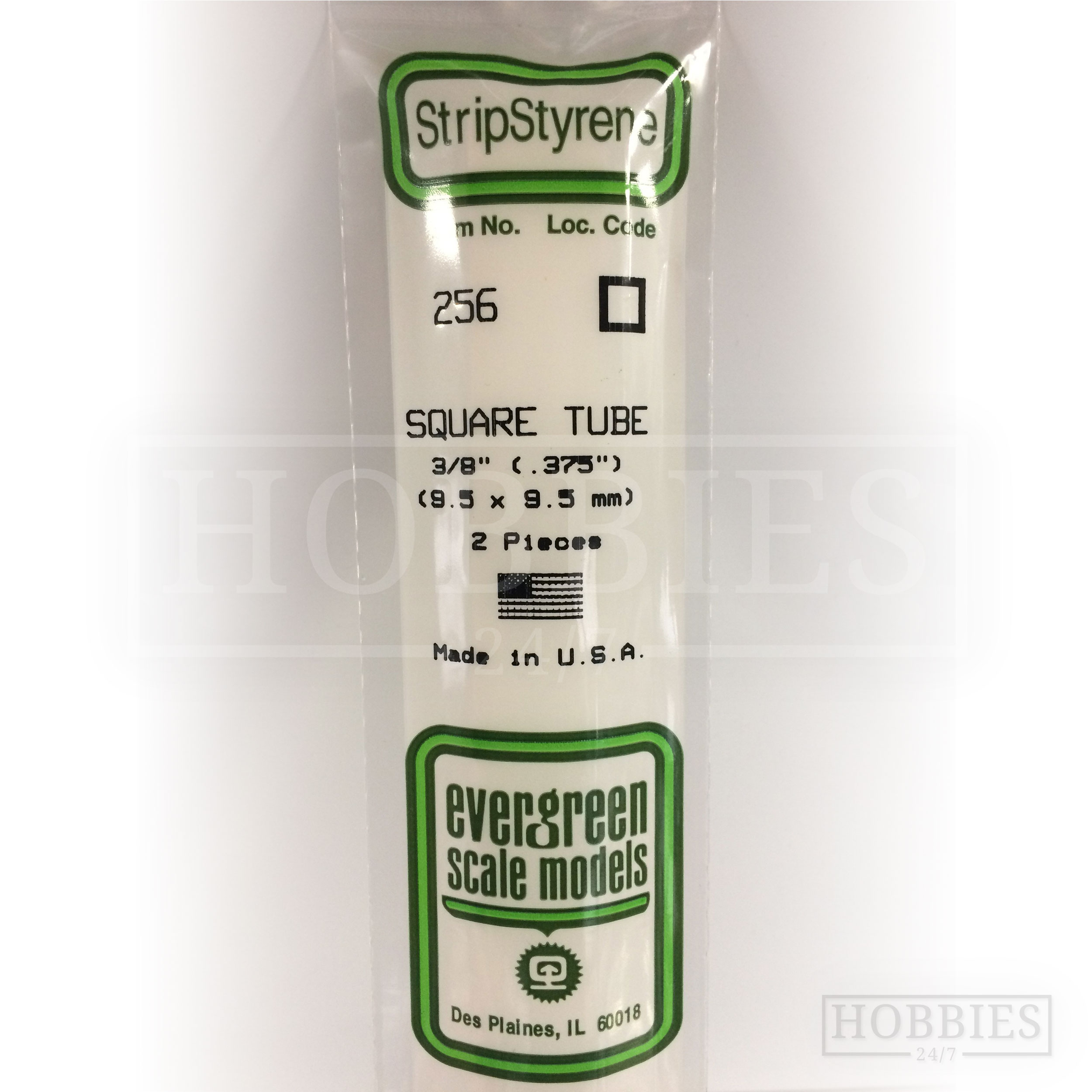 Tube Rectangulaire En Polystyrène - 350 X 6,3 X 9,5 Mm, Lot De 2 - Pour Modélisme, Maquettes, Bricolage