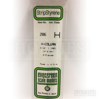 Evergreen Styrene H-Column EG286 4.8mm