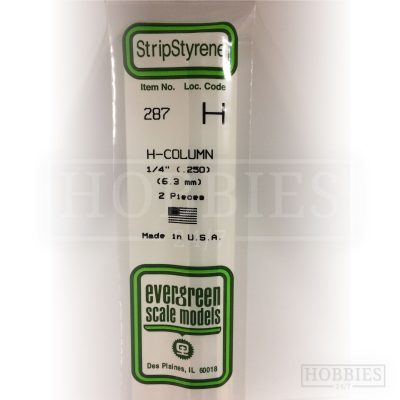Evergreen Styrene H-Column EG287 6.3mm
