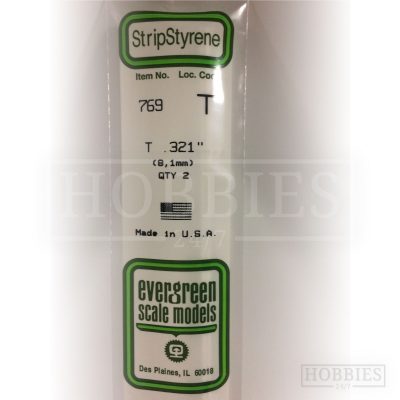 Evergreen Styrene T-Column EG769 8.1mm