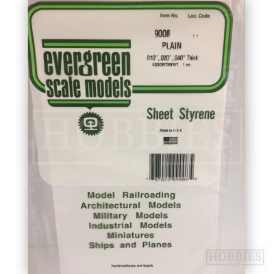 Evergreen 15X30cm White Sheet 8.1mm