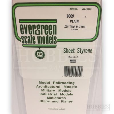 Evergreen 15X30cm White Sheet 0.13mm 8.1mm