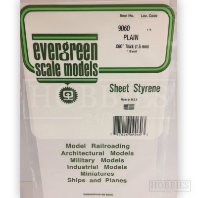 Evergreen 15X30cm White Sheet 1.5mm 8.1mm