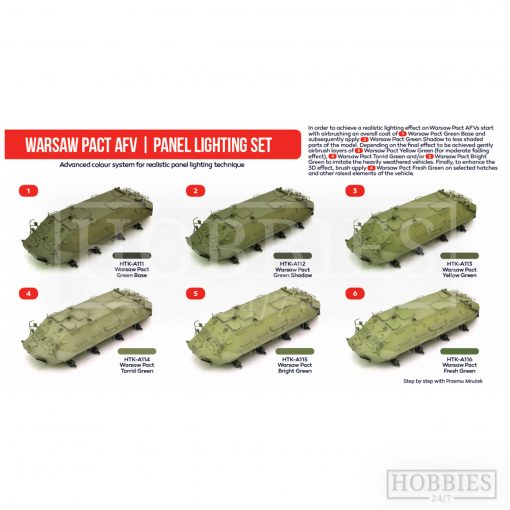 Hataka Warsaw Pact Afv Panel Lighting Paint Set Picture 2