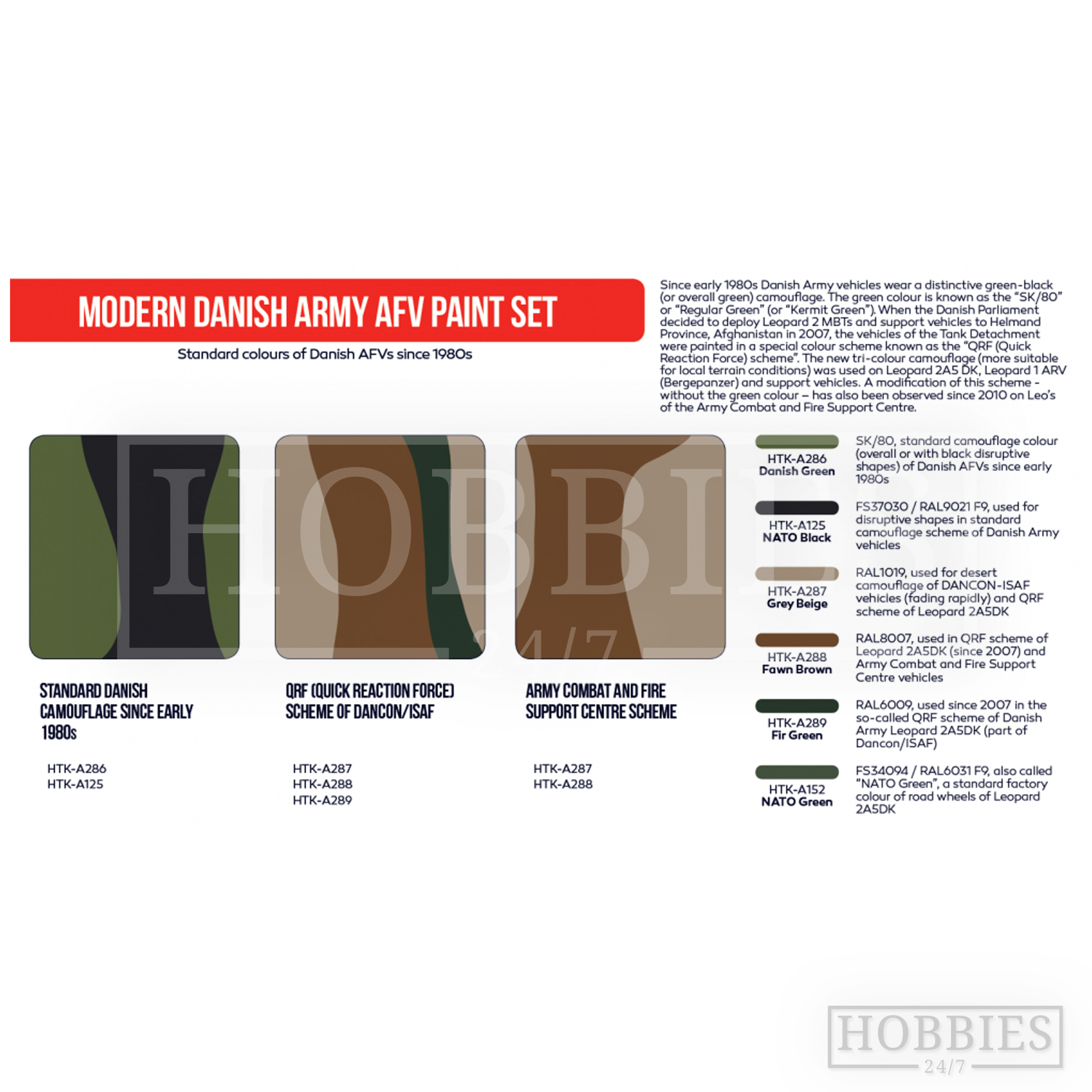 Hataka Modern Danish Afv Paint Set Picture 2