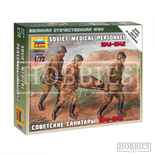 Zvezda WWII Soviet Medical Personnel 1/72