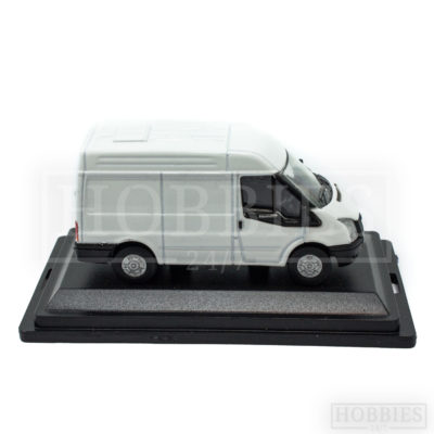 Oxford Frozen White New Ford Transit 1/76