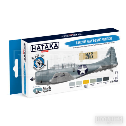 Hataka Early US Navy and USmc Paint Set - Blue Line
