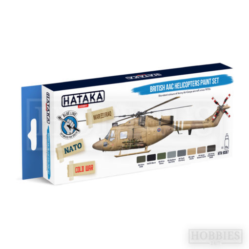 Hataka British Aac Helicopters - Blue Line