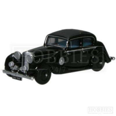 Oxford Black Jaguar SS 2.5 Saloon 1/76