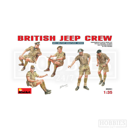 Miniart British Jeep Crew 1/35