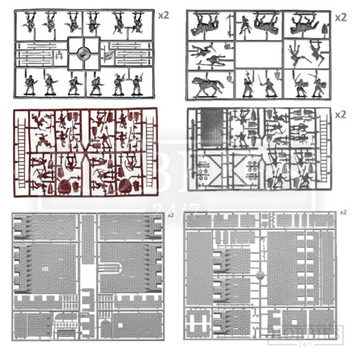 Miniart Assault Of Medieval Fortress 1/72  Scale Kit Picture 2