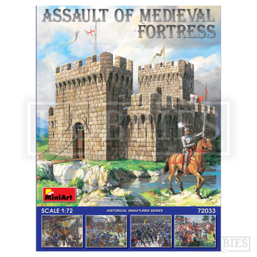 Miniart Assault Of Medieval Fortress 1/72  Scale Kit