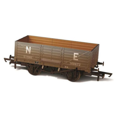 Oxford Lner 6 Plank Mineral Wagon Weathered 1/76