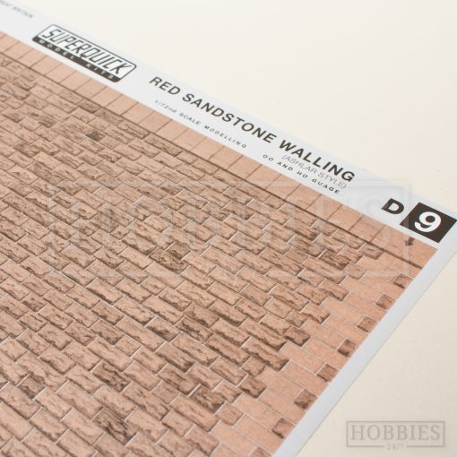 D9 Red Sandstone Ashlar Walling Superquick Printed Paper