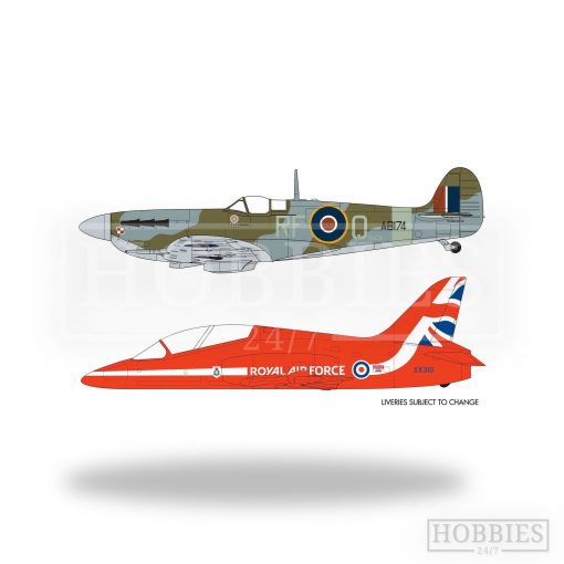 Airfix Best Of British Spitfire And Red Arrows Hawk 1/72 Scale Picture 2