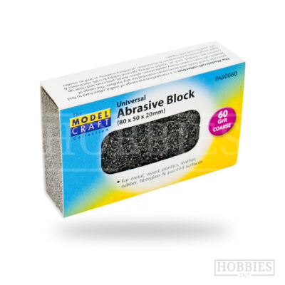 Model Craft Abrasive Block (80x50x20mm) 60 Grit