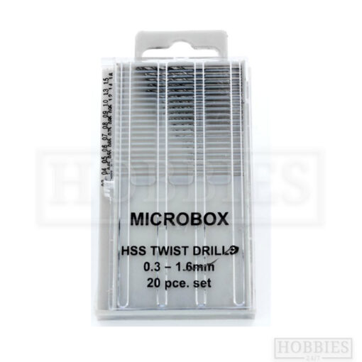 Model Craft Microbox Drill Set (20) 0.3-1.6mm