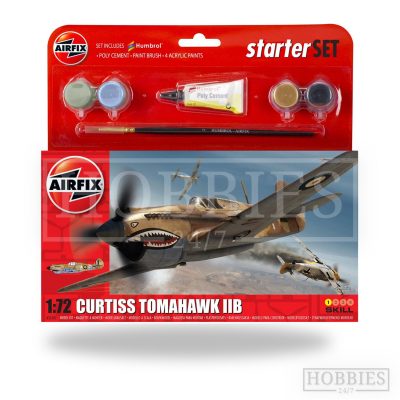 Curtiss Tomahawk Airfix Starter Kit 1/72 Scale