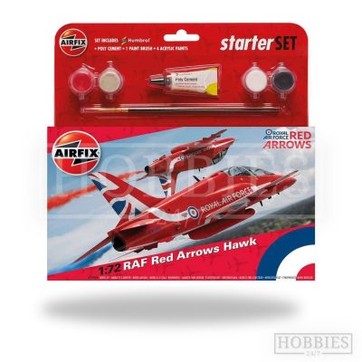 RAF Red Arrows Hawk Airfix Starter Kit 1/72 Scale