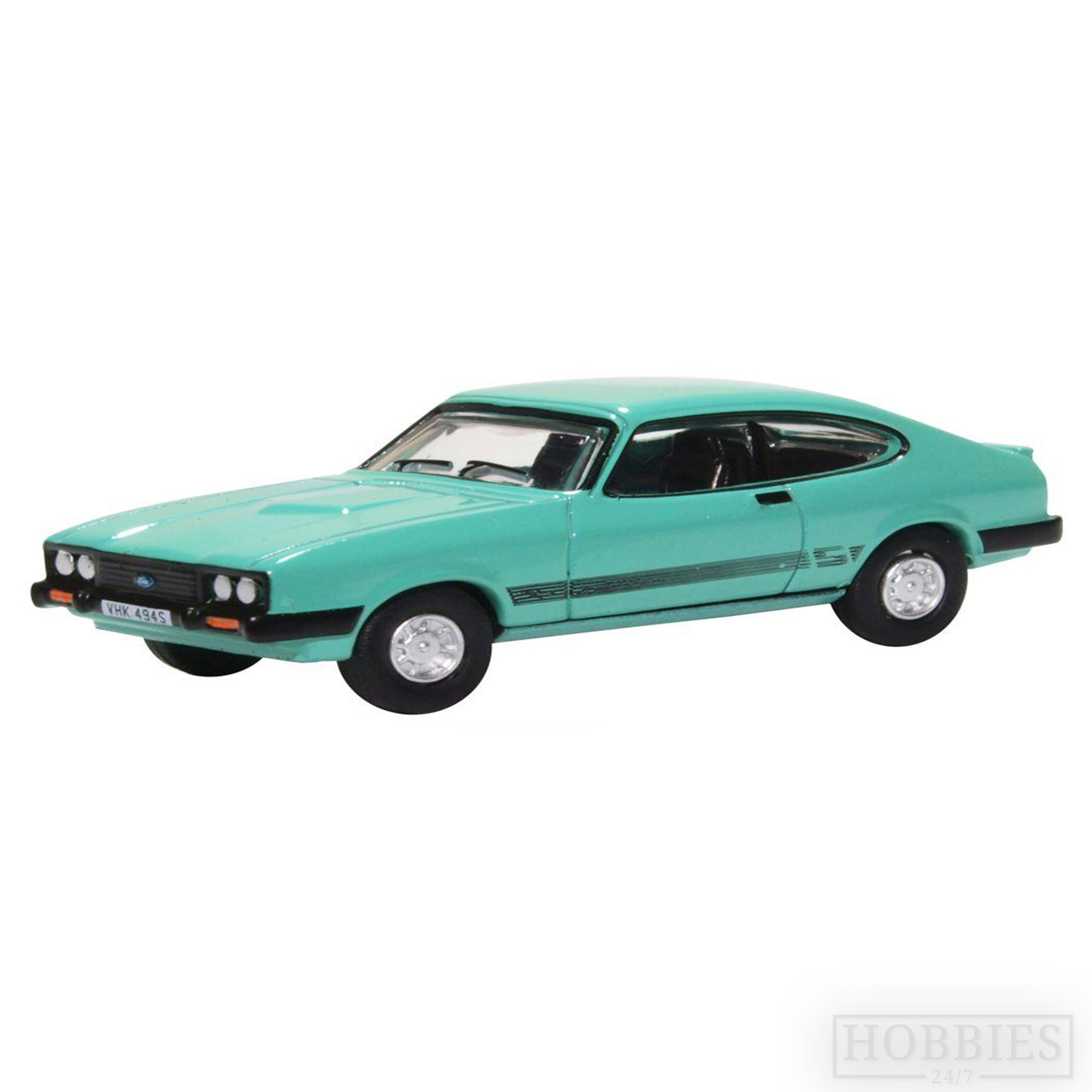 Oxford Diecast Ford Capri Mkiii Peppermint Sea Green 1/76 Scale